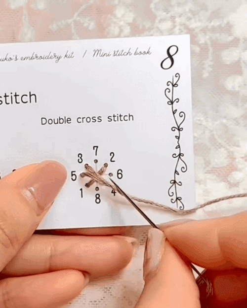 Rubbyoo Embroidery Stitch Book Kit - Basic Embroidery Stitches | Starter Learning Practice Set | Diy Needlepoint Crafts - image 1