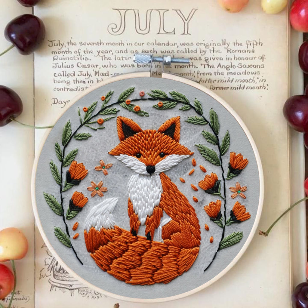 Rubbyoo Embroidery Kit - Big Tail Fox - image 2
