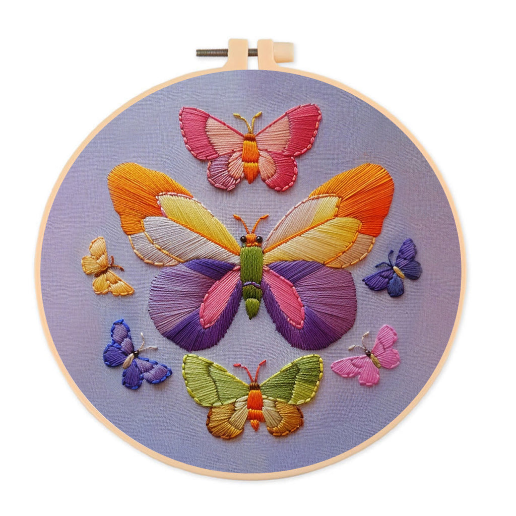 Rubbyoo Embroidery Kit -  Colorful Butterfly - image 0