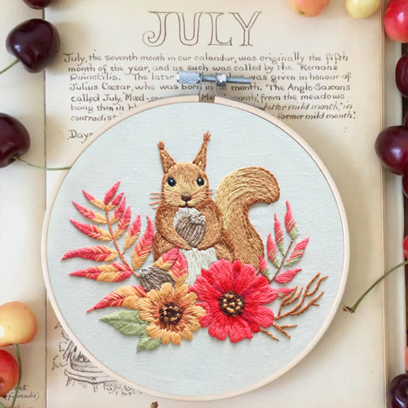 Rubbyoo Embroidery Kit - Squirrel - image 5