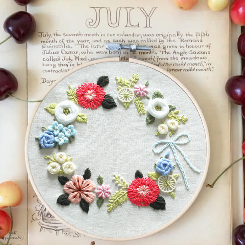 Rubbyoo Embroidery Kit - Retro Floral - image 6