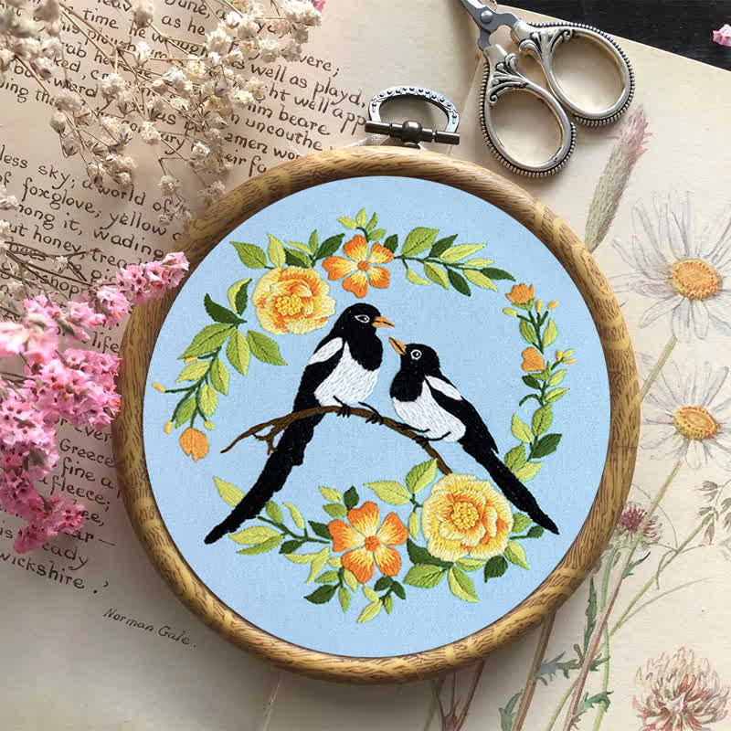 Rubbyoo Embroidery Kit - Love Birds And Flowers - image 18