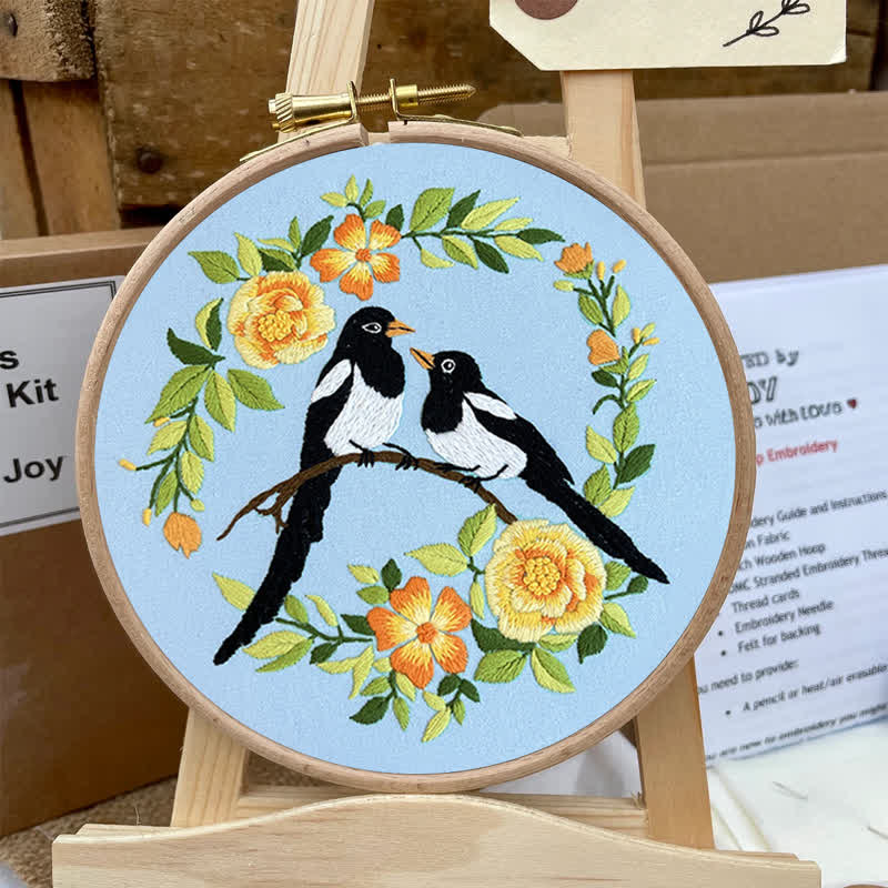 Rubbyoo Embroidery Kit - Love Birds And Flowers - image 11