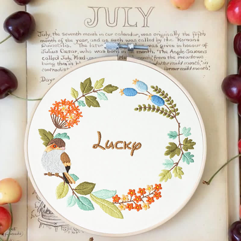 Rubbyoo Embroidery Kit - Lucky Wreath - image 6