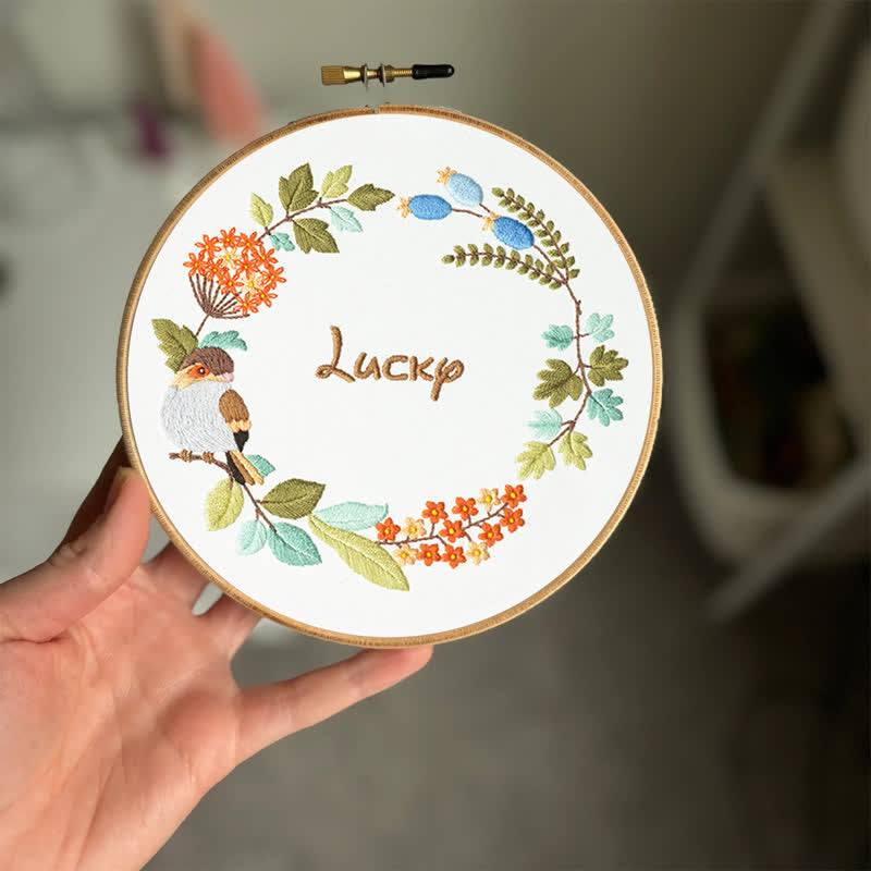 Rubbyoo Embroidery Kit - Lucky Wreath - image 3