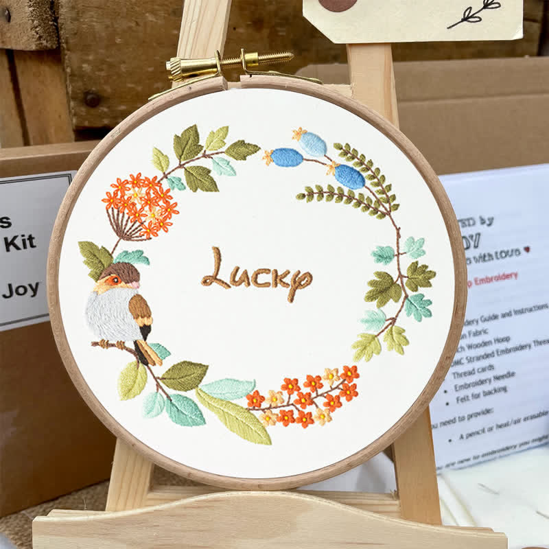 Rubbyoo Embroidery Kit - Lucky Wreath - image 10