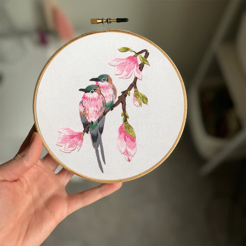 Rubbyoo Embroidery Kit - Birds On Branch - image 4