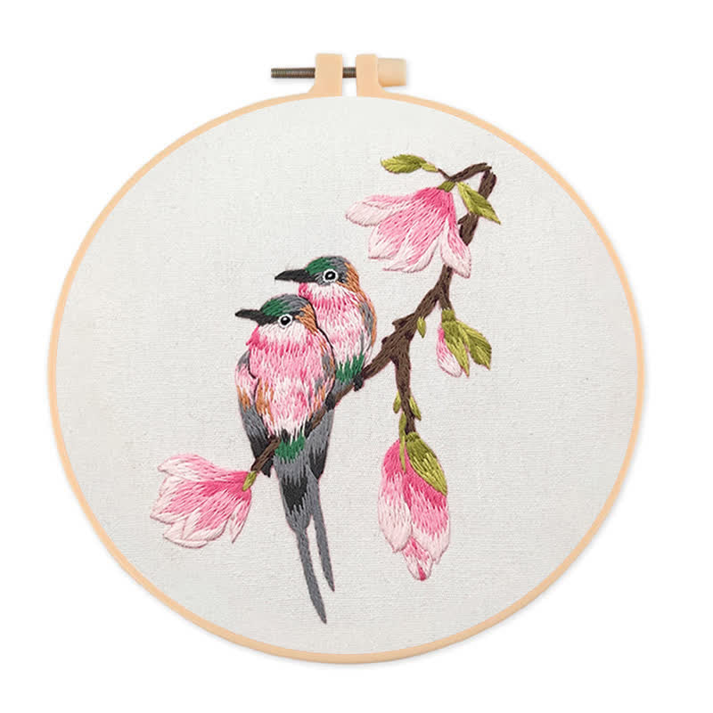 Rubbyoo Embroidery Kit - Birds On Branch - image 1