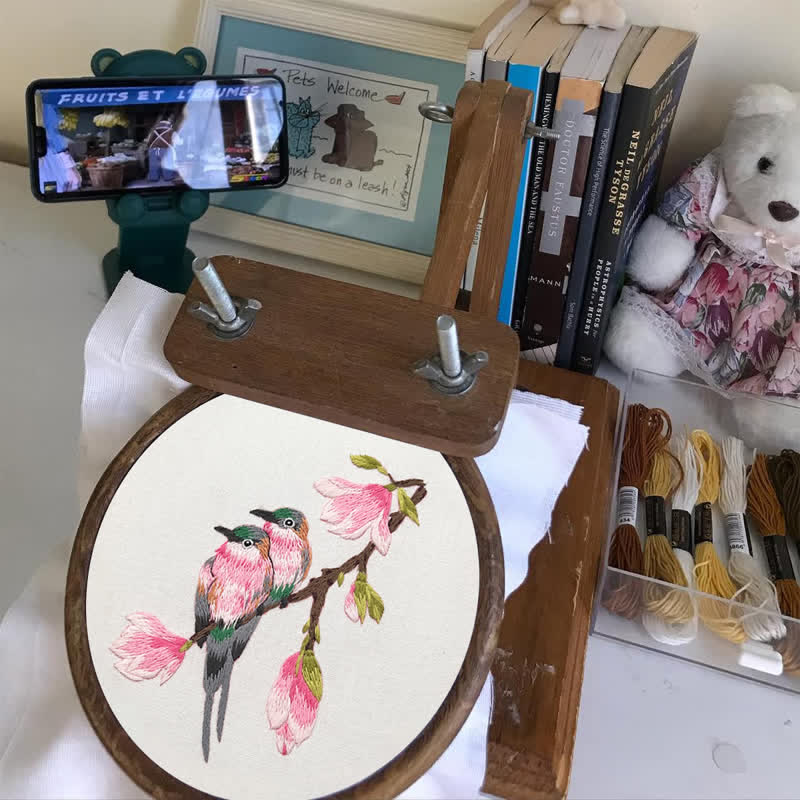 Rubbyoo Embroidery Kit - Birds On Branch - image 14
