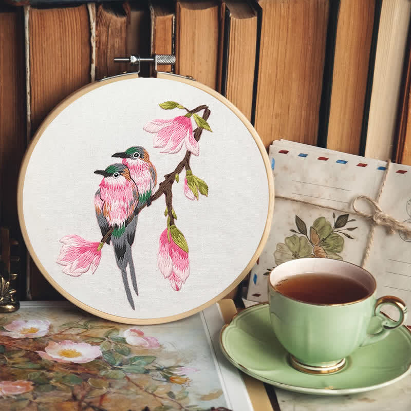 Rubbyoo Embroidery Kit - Birds On Branch - image 11