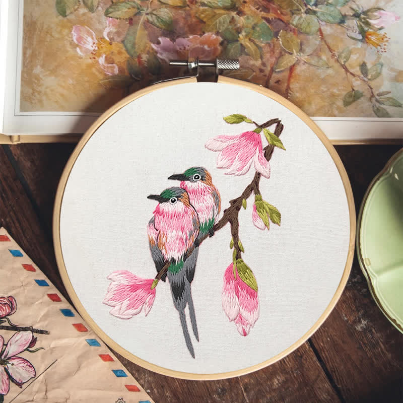 Rubbyoo Embroidery Kit - Birds On Branch - image 15