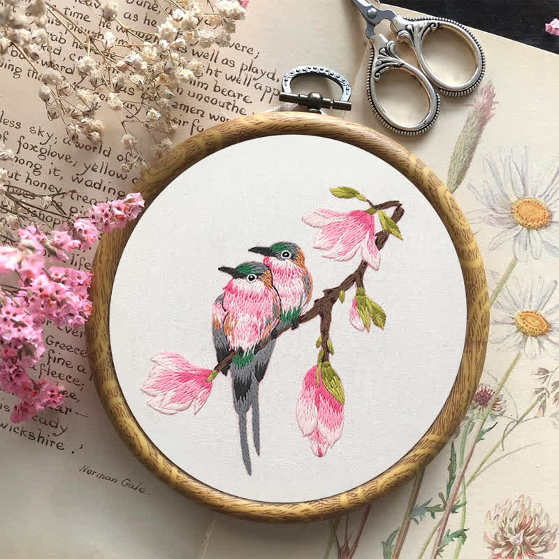 Rubbyoo Embroidery Kit - Birds On Branch - image 17