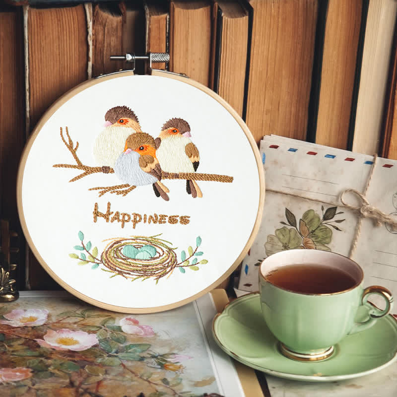 Rubbyoo Embroidery Kit - Happy Bird Family - image 9