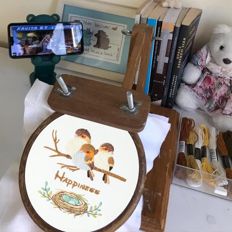 Rubbyoo Embroidery Kit - Happy Bird Family - image 13
