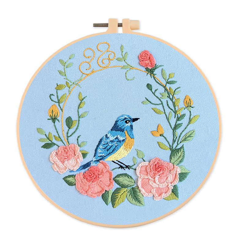 Rubbyoo Embroidery Kit -Exotic Bird-Flowers - image 1