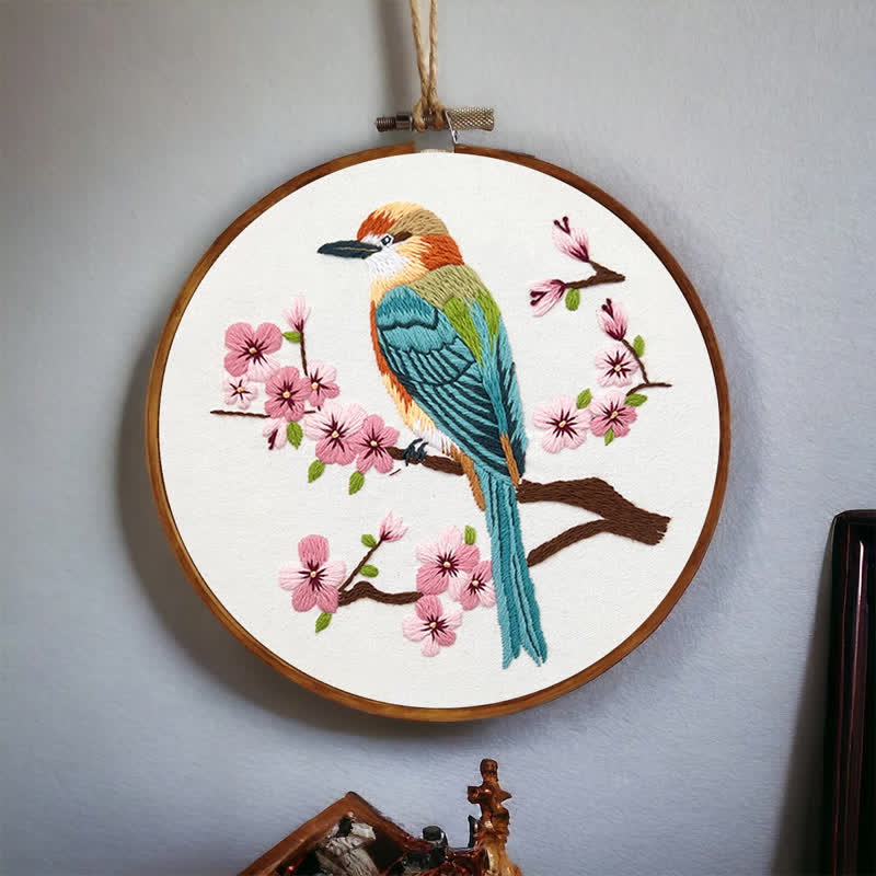 Rubbyoo Embroidery Kit - Birds On Plum Blossom Branch - image 10