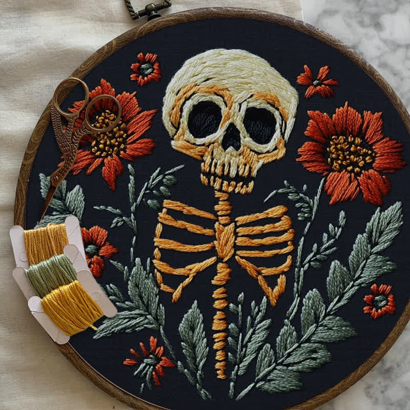 Rubbyoo Embroidery Kit - Skull - image 4