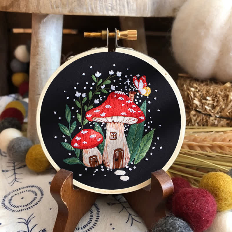 Rubbyoo Embroidery Kit - "Magic mushrooms" - image 6