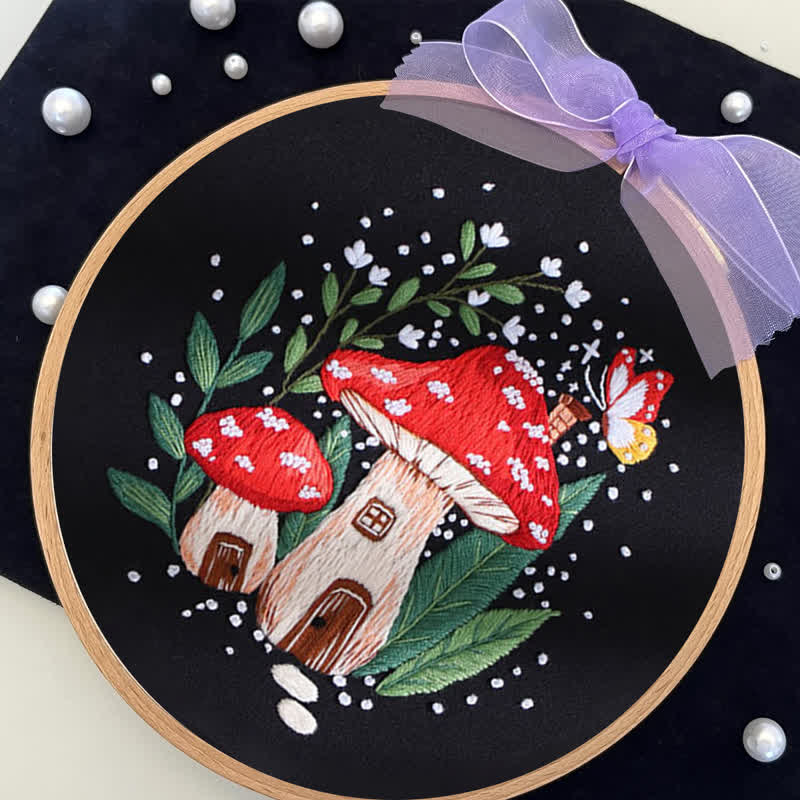 Rubbyoo Embroidery Kit - "Magic mushrooms" - image 13