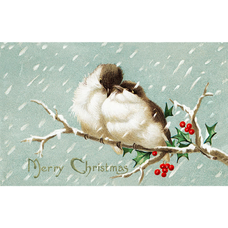 Rubbyoo Merry Christmas Birds - Wooden Jigsaw Puzzle - A3 - Wooden Gift Packaging - image 1