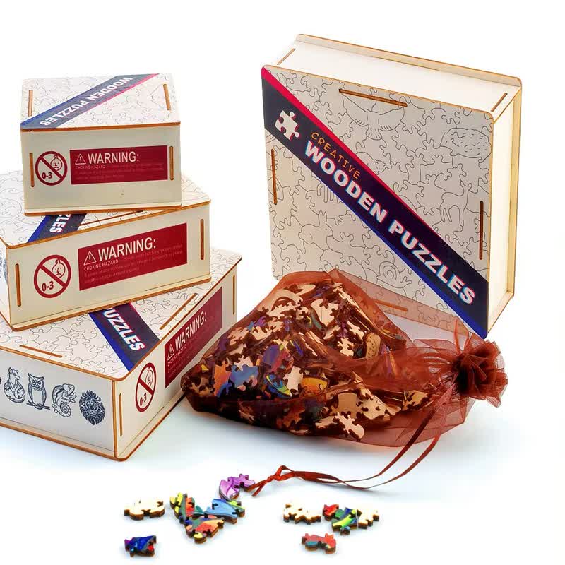 Rubbyoo Merry Christmas Birds - Wooden Jigsaw Puzzle - image 10