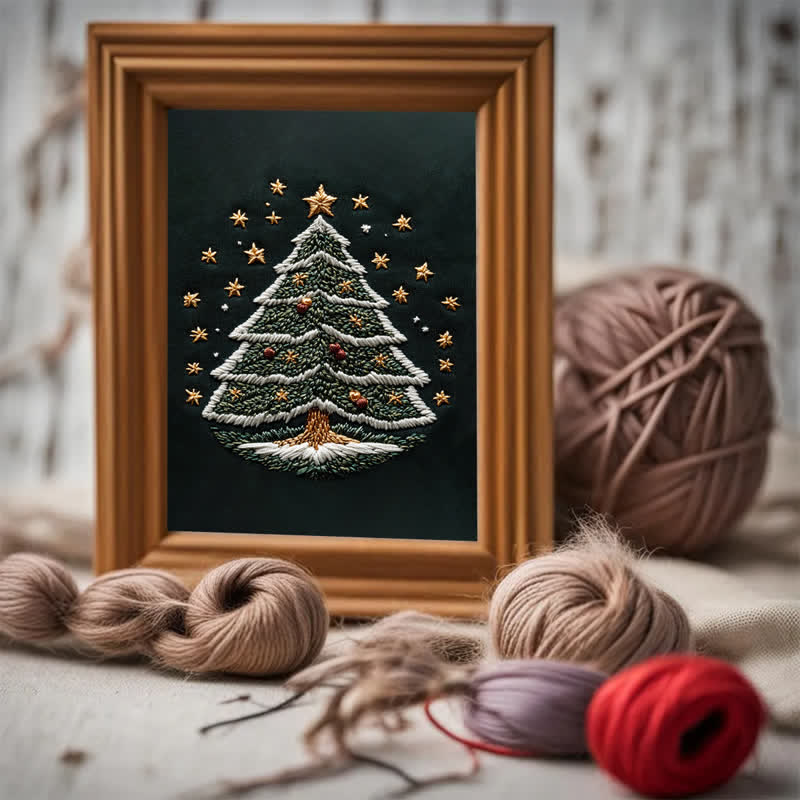 Rubbyoo Embroidery Kit - Christmas tree2 - image 6