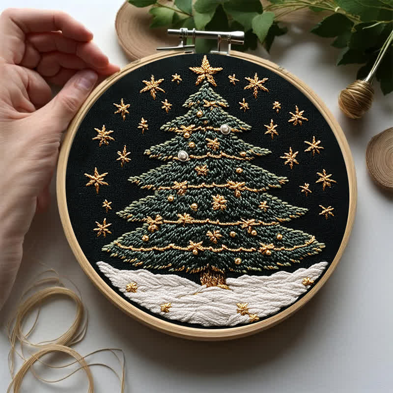 Rubbyoo Embroidery Kit - Christmas tree3 - image 13