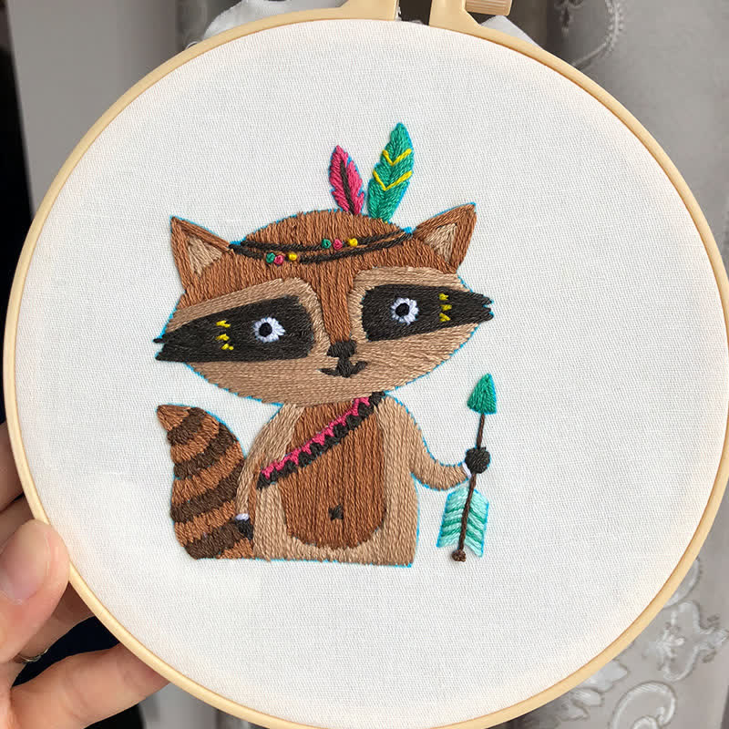 Rubbyoo Embroidery Kit - Raccoon Cub - image 3