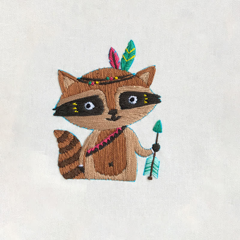 Rubbyoo Embroidery Kit - Raccoon Cub - image 22