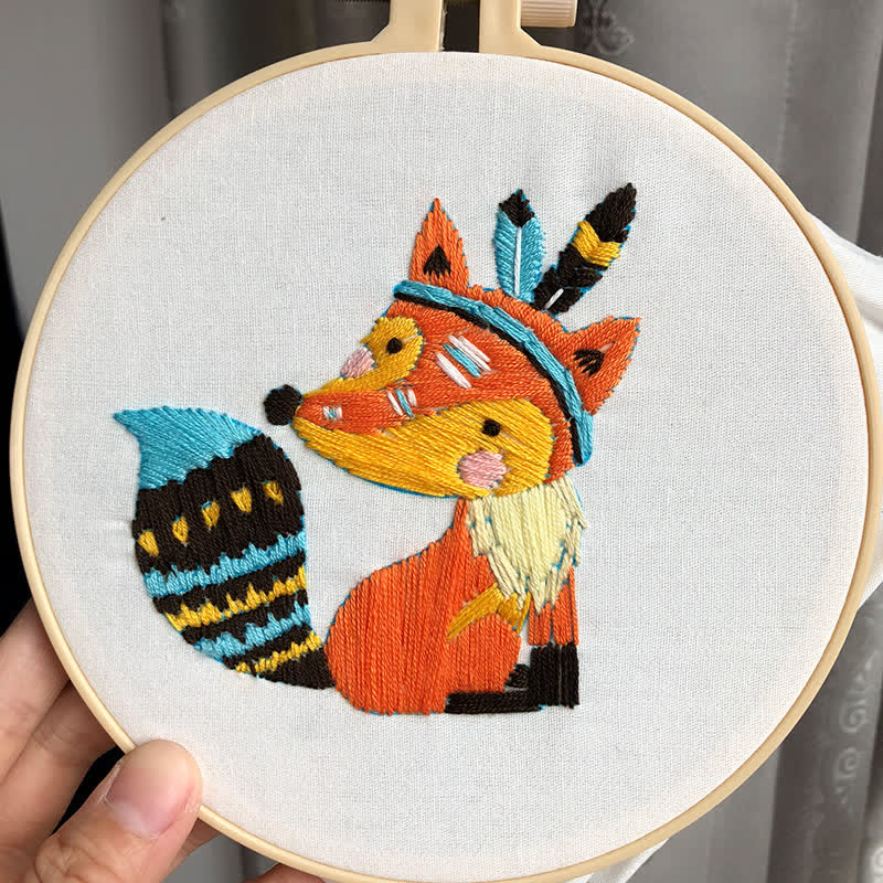 Rubbyoo Embroidery Kit - Cute Fox - image 4