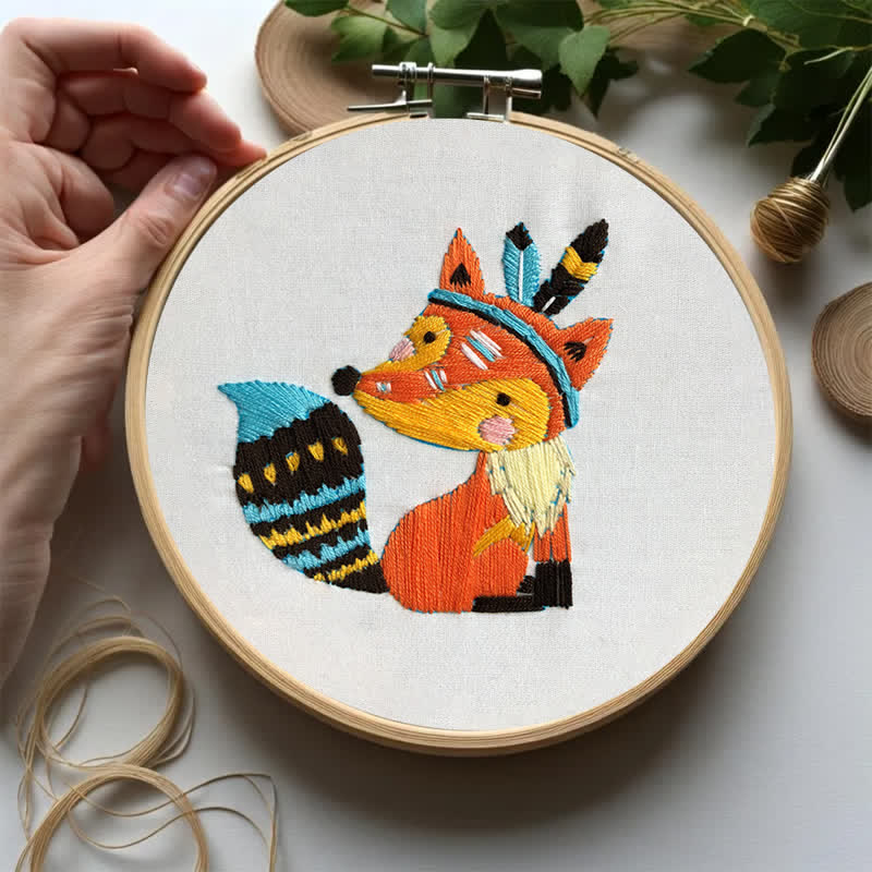 Rubbyoo Embroidery Kit - Cute Fox - image 15