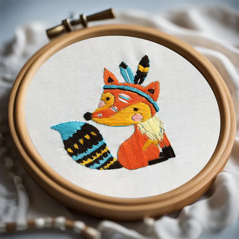 Rubbyoo Embroidery Kit - Cute Fox - image 14
