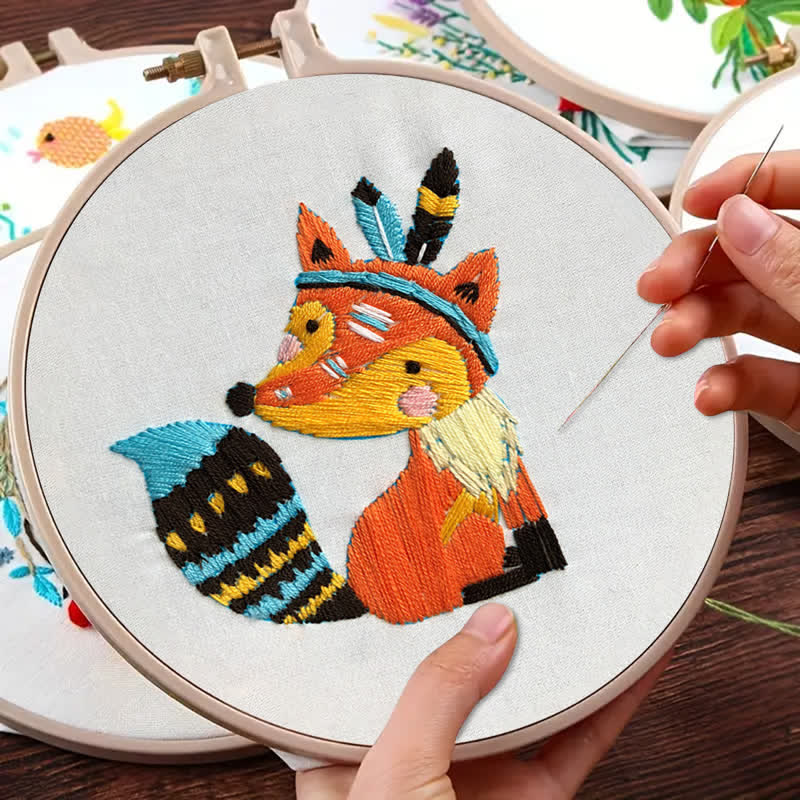 Rubbyoo Embroidery Kit - Cute Fox - image 19