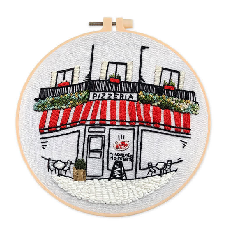 Rubbyoo Embroidery Kit - DIY Pizza Store - image 1