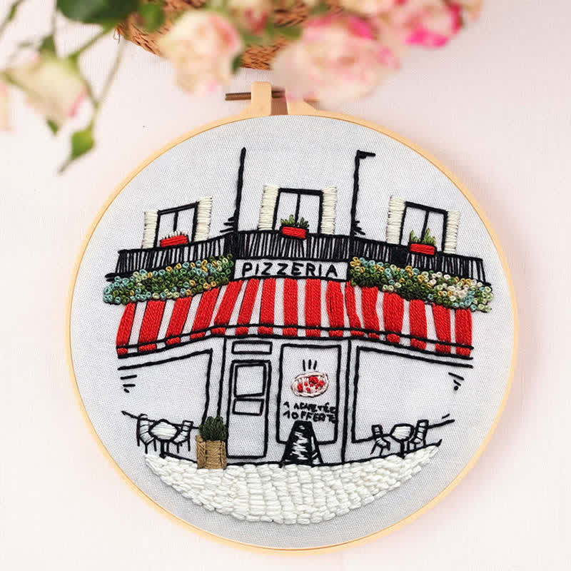 Rubbyoo Embroidery Kit - DIY Pizza Store - image 9