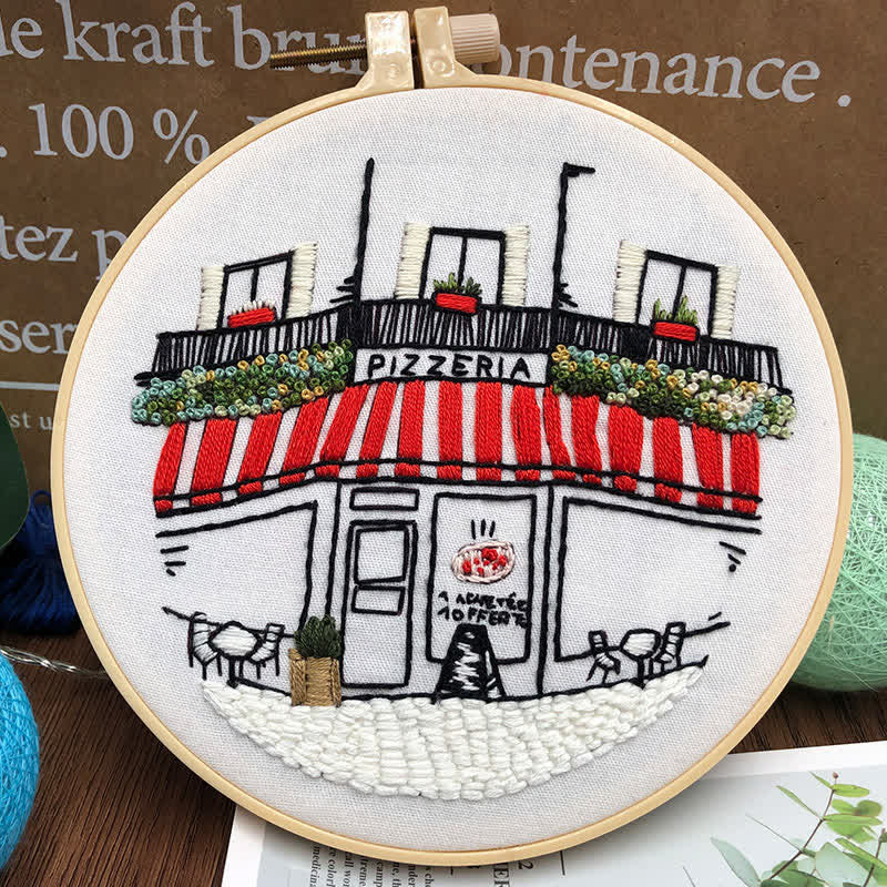 Rubbyoo Embroidery Kit - DIY Pizza Store - image 4