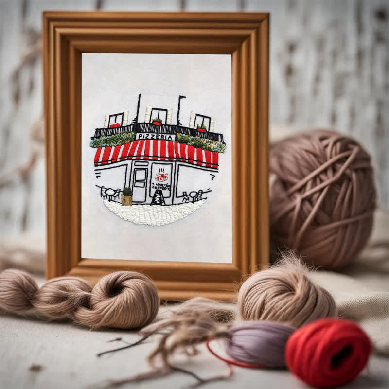 Rubbyoo Embroidery Kit - DIY Pizza Store - image 8