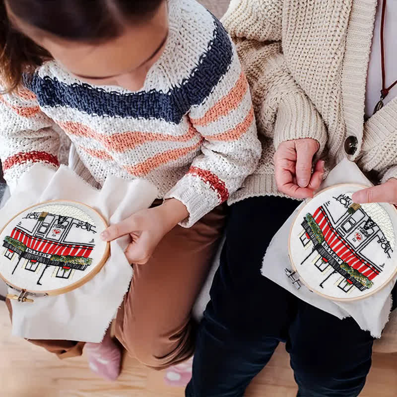 Rubbyoo Embroidery Kit - DIY Pizza Store - image 12