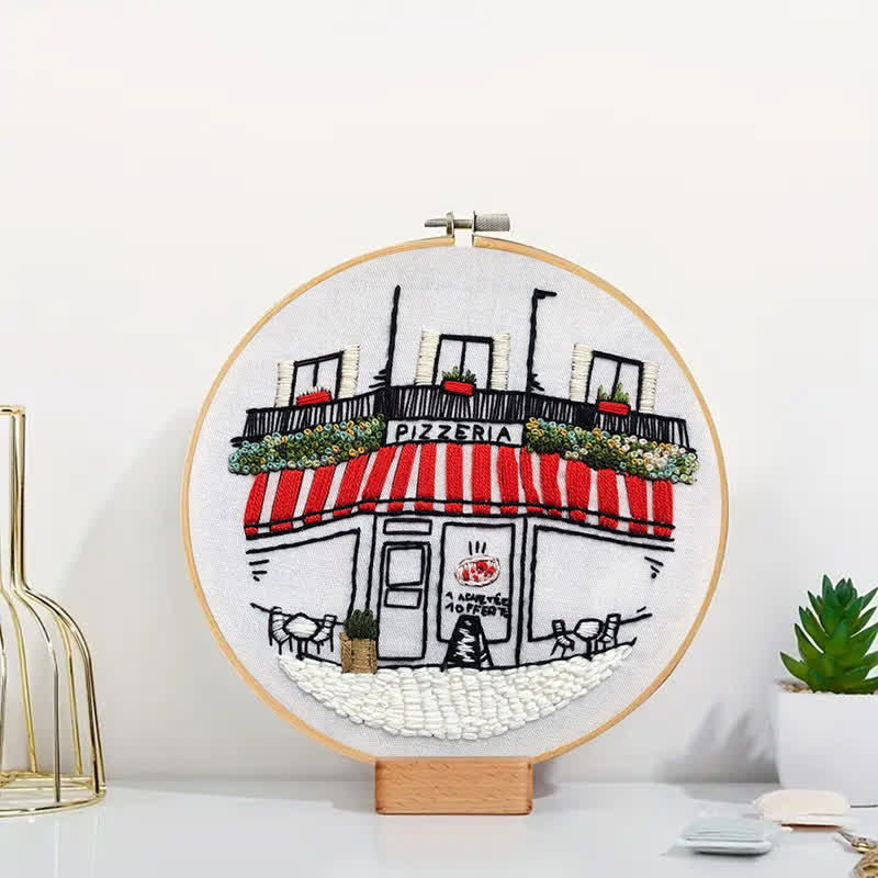 Rubbyoo Embroidery Kit - DIY Pizza Store - image 6