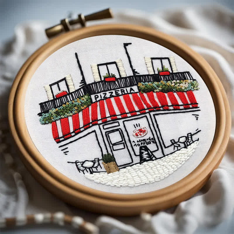 Rubbyoo Embroidery Kit - DIY Pizza Store - image 16