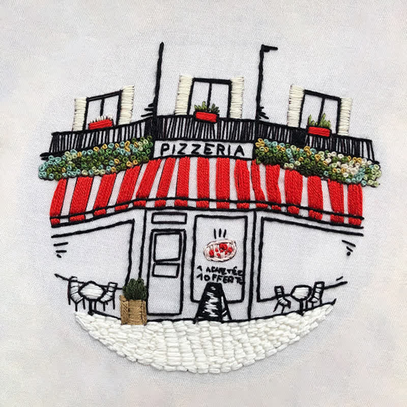 Rubbyoo Embroidery Kit - DIY Pizza Store - image 21