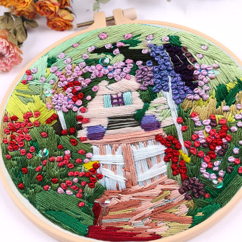 Rubbyoo Embroidery Kit - Secret Garden, House - image 15