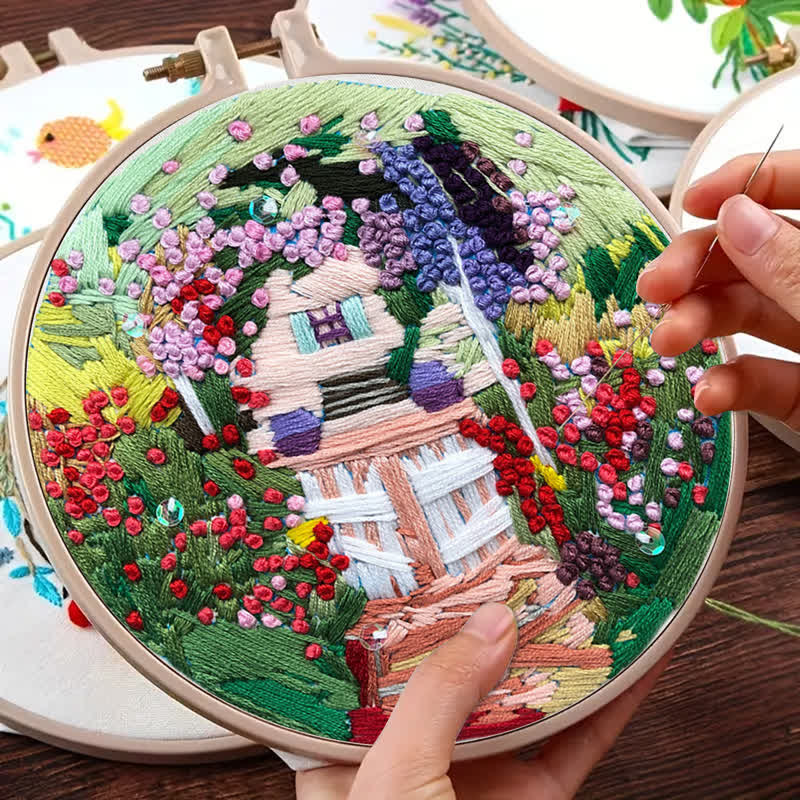 Rubbyoo Embroidery Kit - Secret Garden, House - image 13