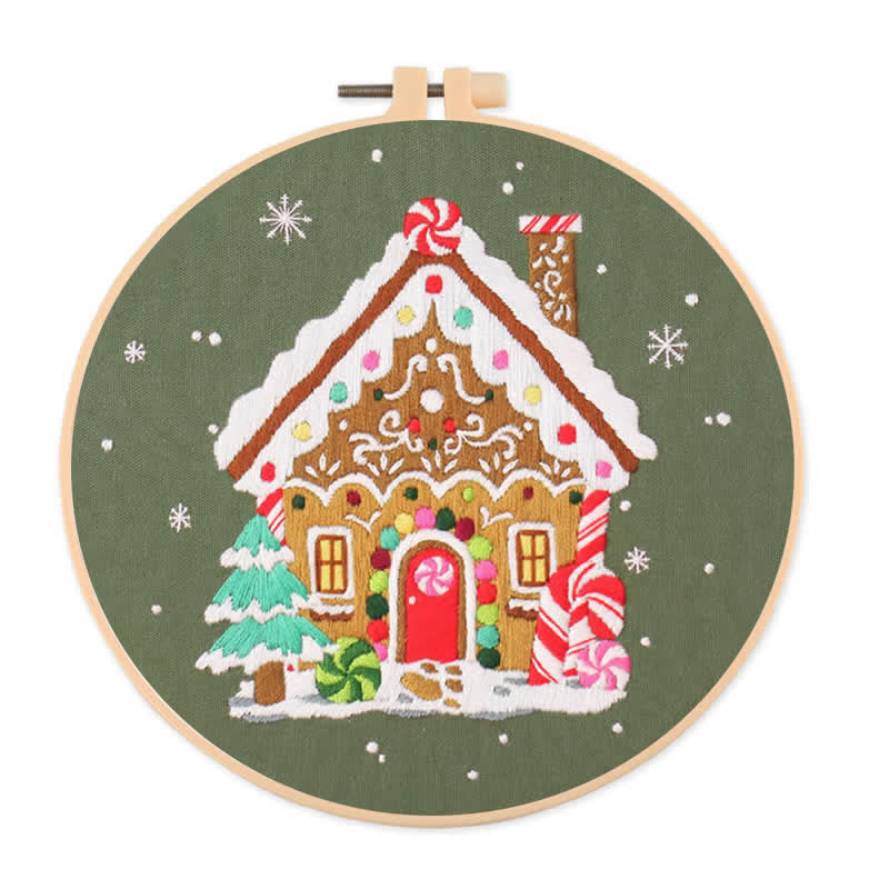 Rubbyoo Embroidery Kit - Nordic Gingerbread House - image 1