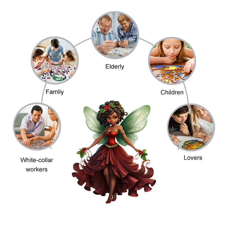 Rubbyoo Majestic Black Little Girl - Wooden Jigsaw Puzzle - image 5