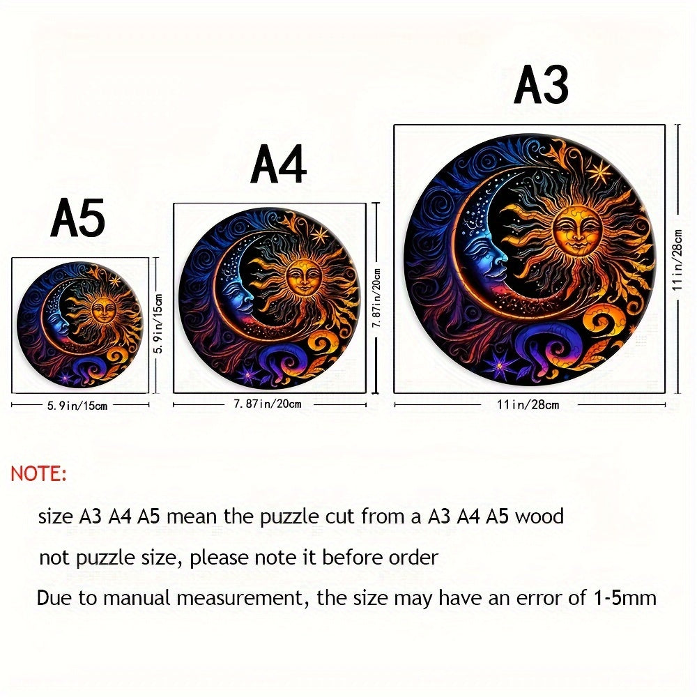 Moon And Sun - Wooden Jigsaw Puzzle - image 3