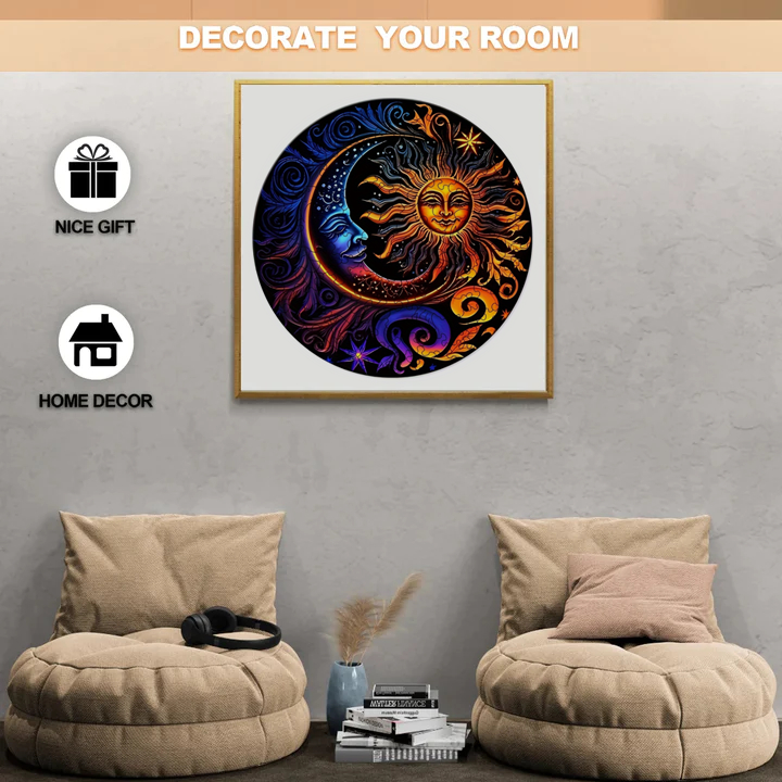 Moon And Sun - Wooden Jigsaw Puzzle - image 4