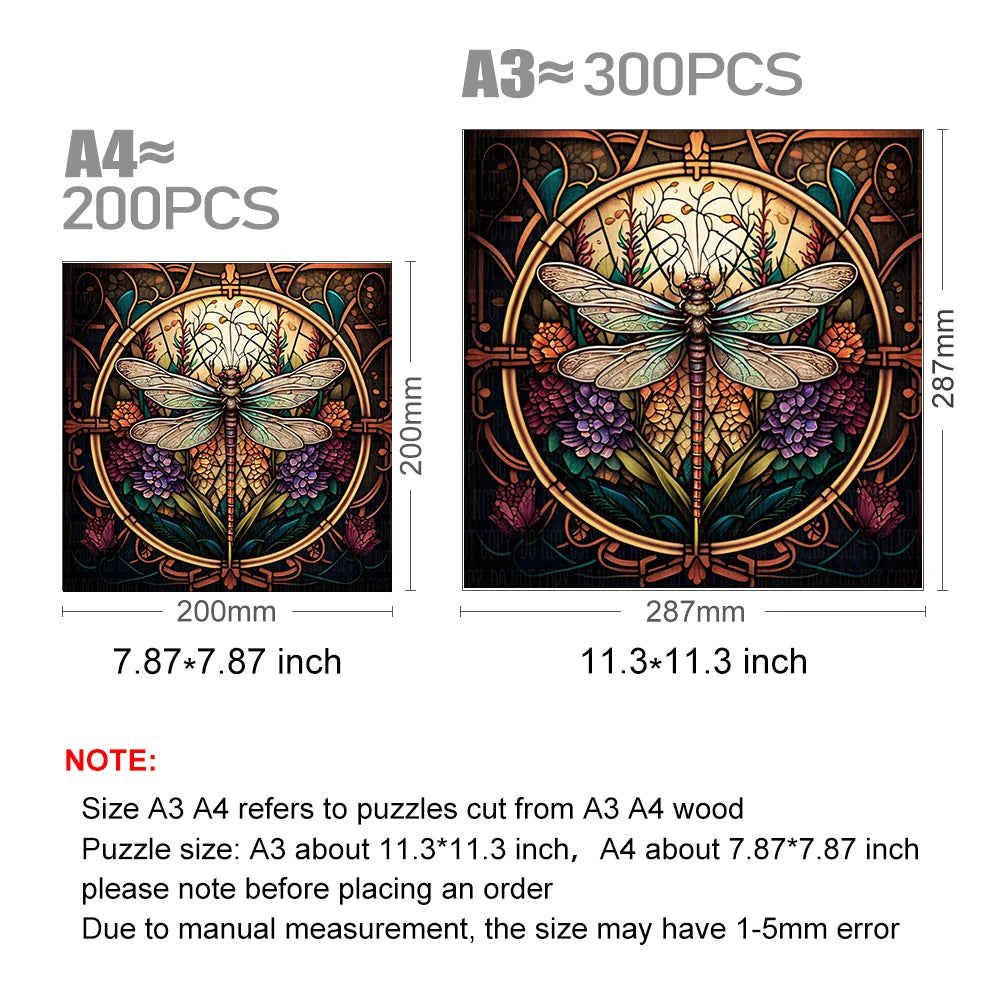 Dragonfly sign - Wooden Jigsaw Puzzle - image 3