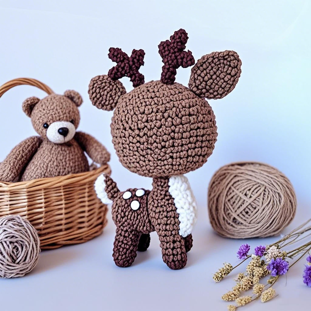 DIY Handmade Little Deer Crochet Kit - Adorable Animal Handicraft | Perfect For Home Decor - image 2