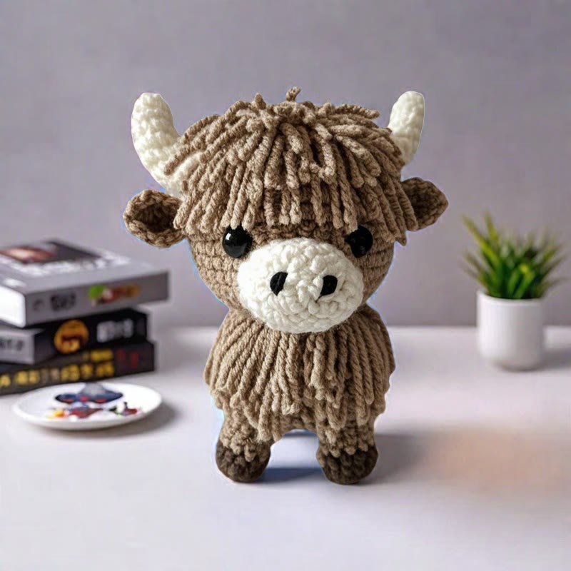 DIY Handmade Cow Crochet Kit - Diy Animal Toy For Kids | Crochet Lover Gift - Handmade Cow Crochet Kit - image 0